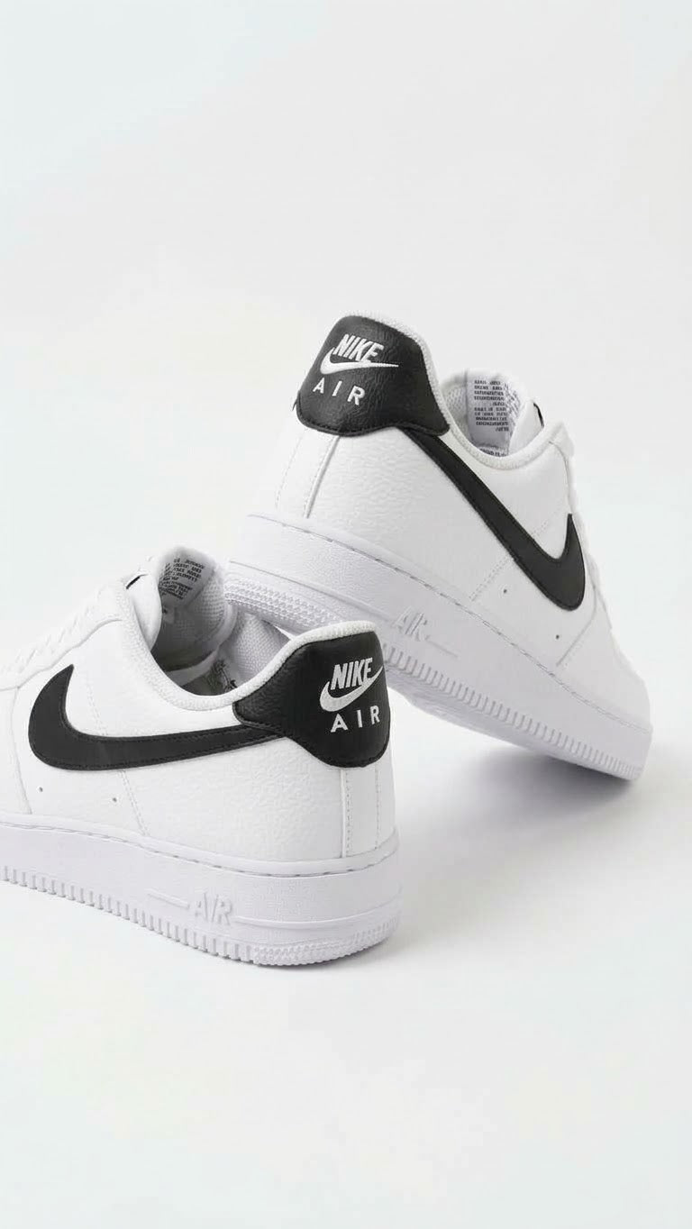NIKE AIR FORCE 1 - White/ BLACK SIGN