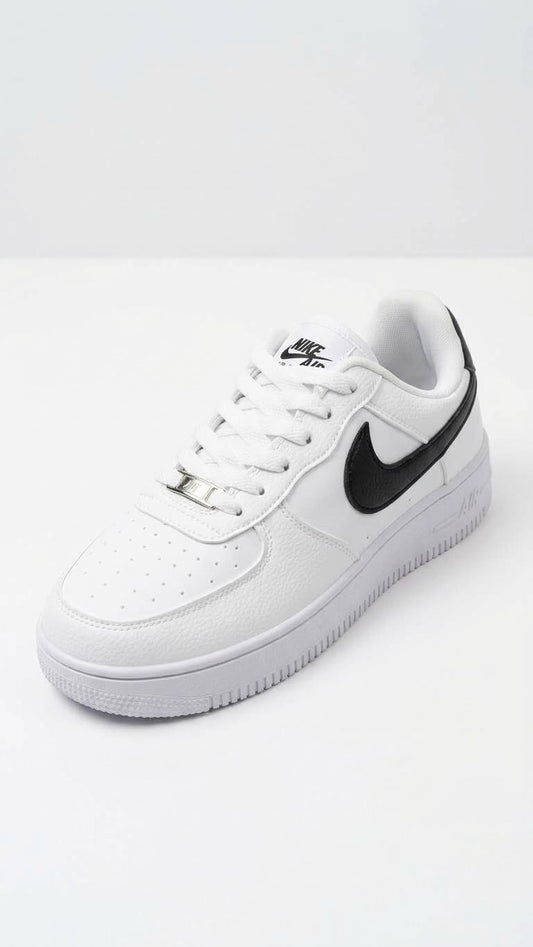NIKE AIR FORCE 1 - White/ BLACK SIGN