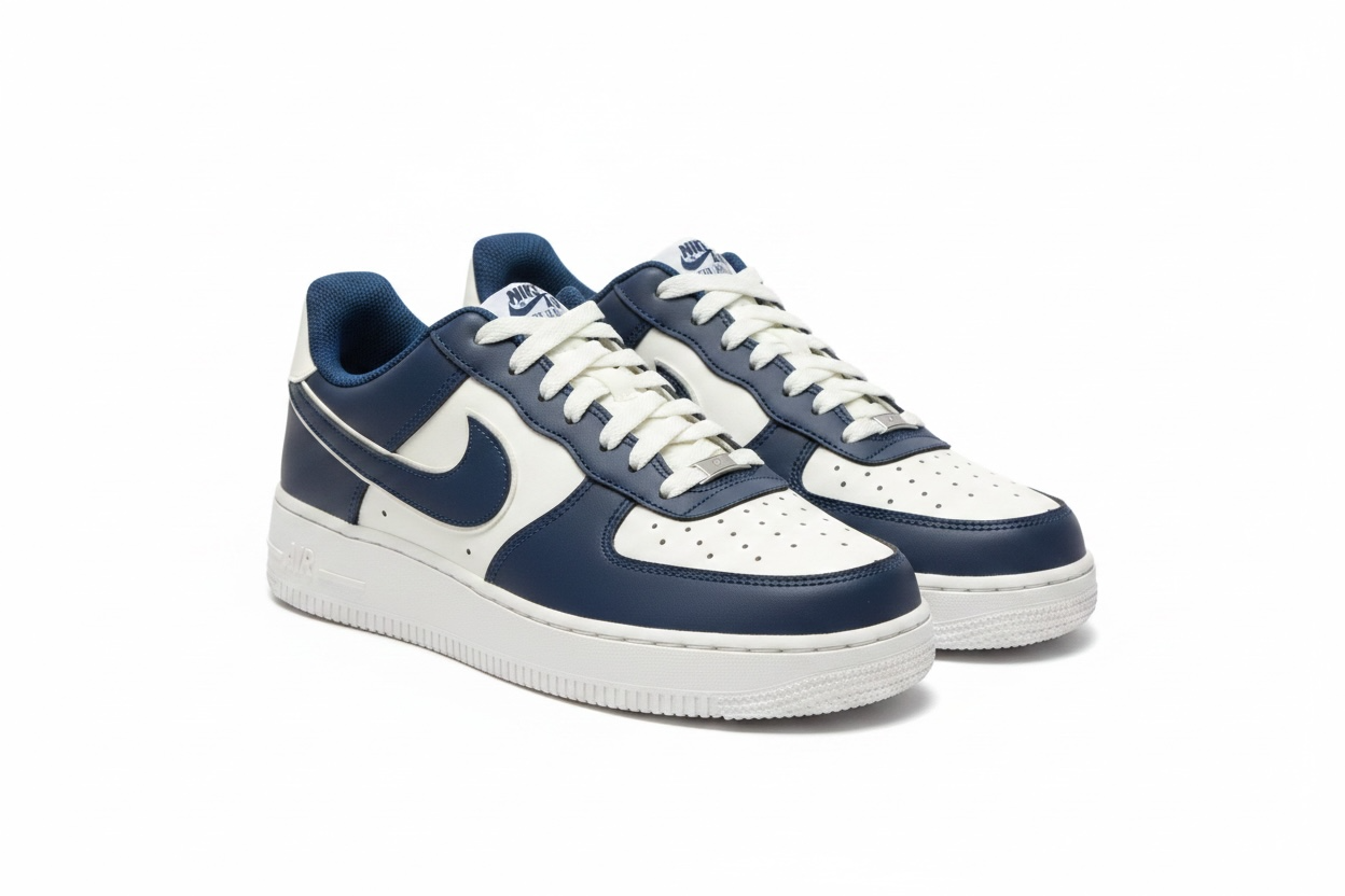 Nike Air force 1 '07 Low White/Navy